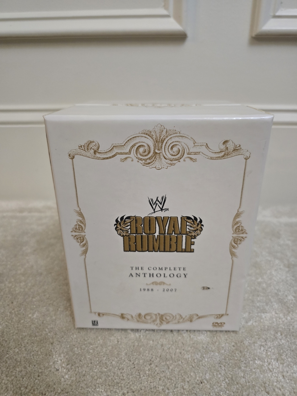 WWE Royal Rumble The Complete Anthology DVD Box Set - White & Gold